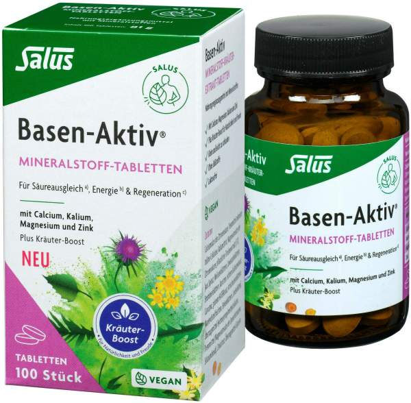 Basen aktiv Mineralstoff-Kräuter 100 Tabletten
