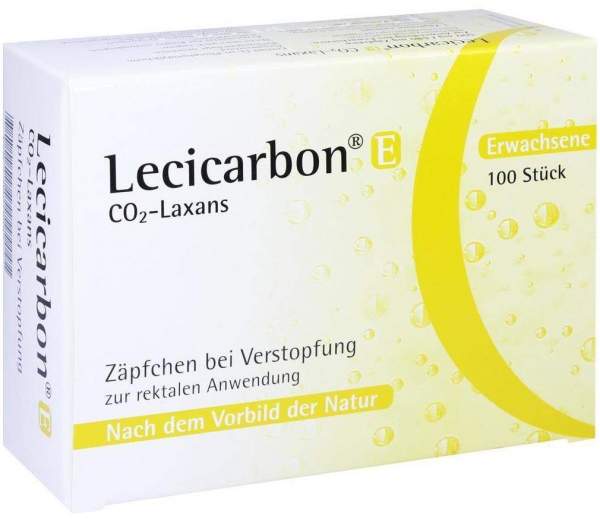 Lecicarbon E Co2 Laxans Erwachsenensuppositorien 100 Stück