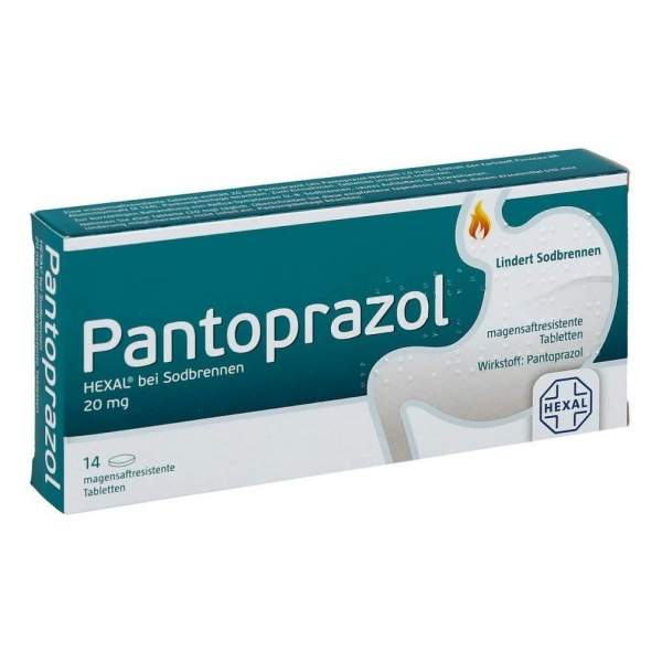 Pantoprazol Hexal bei Sodbrennen 20 mg 14 magensaftresistente Tabletten