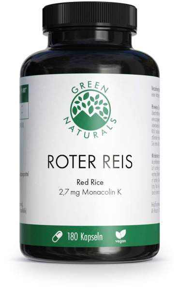 Green Naturals Roter Reis Monacolin K 180 Kapseln