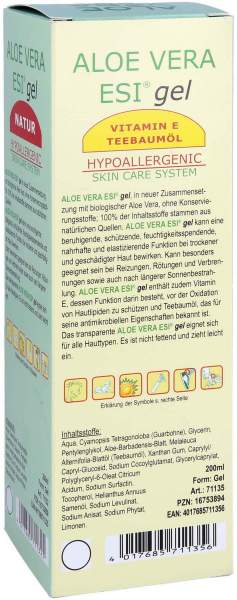 Aloe Vera Gel mit Vitamin E und Teebaumöl Bio 200 ml