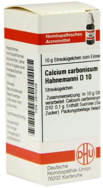 Calcium Carbonicum D 10 Globuli Hahnemanni