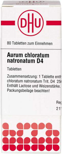 DHU Aurum chloratum natronatum D4 Tabletten 80 Stück