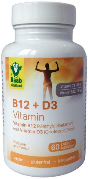 B12+D3 Vitamin Lutschtabletten 60 Stück