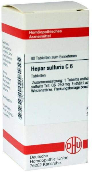 Hepar Sulfuris C 6 Tabletten