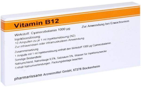 Vitamin B12 1000 µg 10 X 1 ml Ampullen