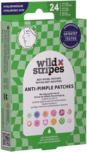 Wild Stripes Anti-Pickel Patches Groovy Recover 24 Pflaster