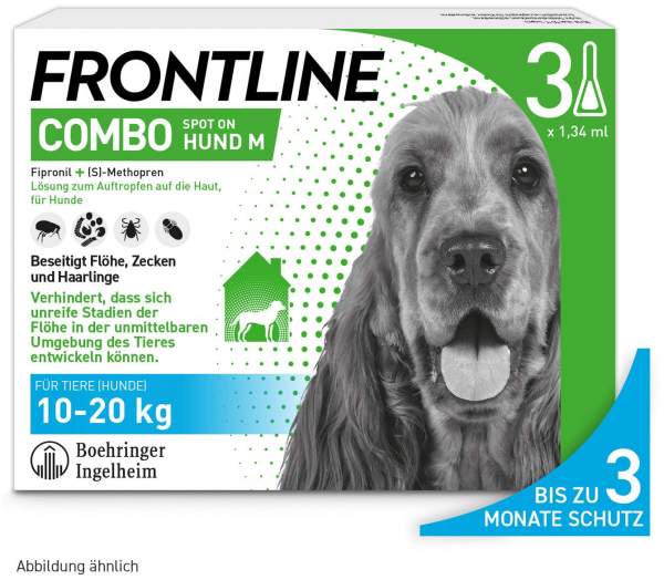 Frontline Combo Spot On Hund M 10-20 kg 3 Pipetten