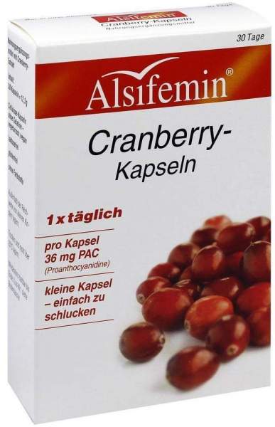 Cranberry 36 mg Pac Alsifemin 30 Kapseln