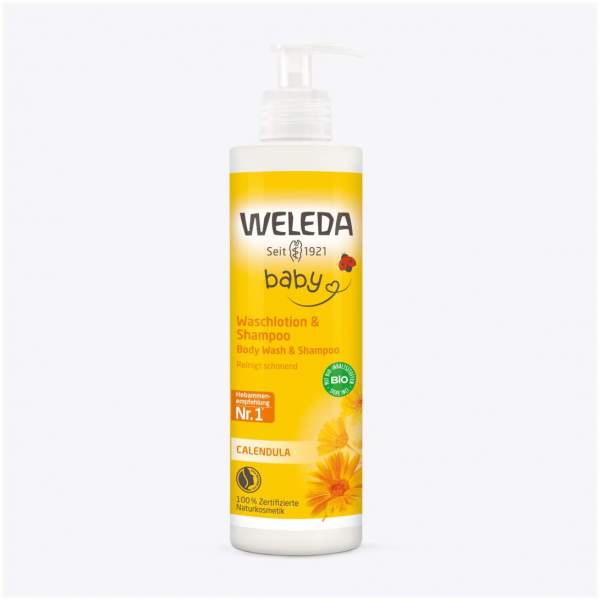 Weleda Baby Waschlotion &amp; Shampoo Calendula 400 ml