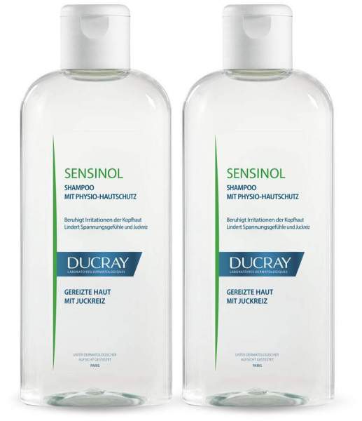 Ducray Sensinol Shampoo irritierte gereizte Kopfhaut 2 x 200 ml