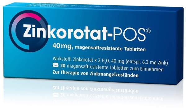 Zinkorotat Pos 20 Magensaftresistente Tabletten