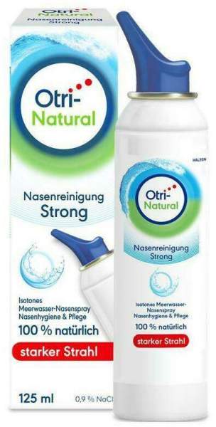 OtriNatural Nasenreinigung strong Meerwasser Nasenspray, 100% natürlich 125 ml