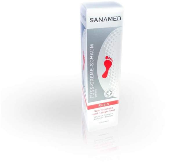 Rubin Sanamed 150 ml Fuß - Creme - Schaum