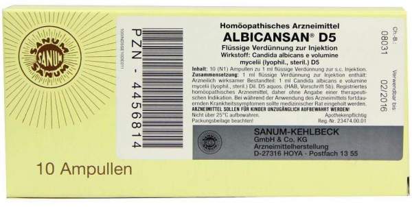 Albicansan D 5 10 X 1 ml Ampullen