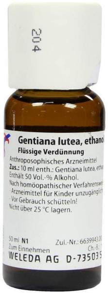Gentiana Lutea D 1 50 ml Dilution