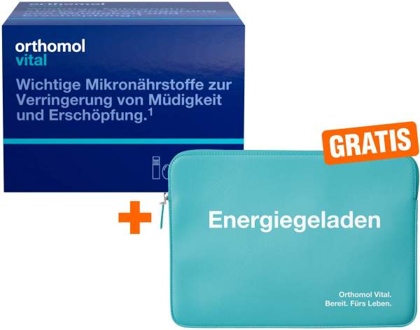 Orthomol Vital 30 Trinkfläschen 1 Kombipackung + gratis Laptop-Tasche 1 Stück