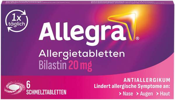Allegra Allergietabletten 20 mg 6 Schmelztabletten