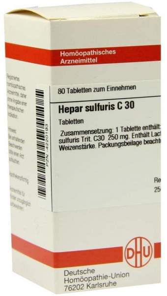 Hepar Sulfuris C 30 Tabletten