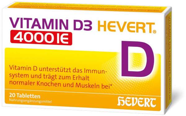 Vitamin D3 Hevert 4000 I.E. 20 Tabletten