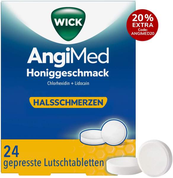 WICK AngiMed Honiggeschmack 24 Lutschtabletten