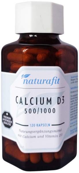 Naturafit Calcium D3 500-1.000 Kapseln 120 Stück