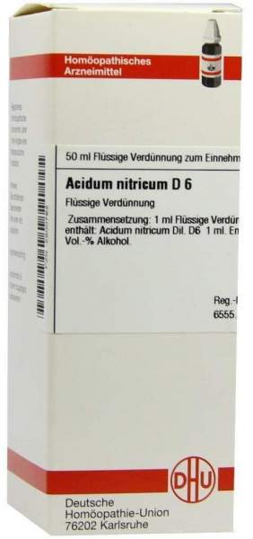 Acidum Nitricum D6 Dhu 50 ml Dilution