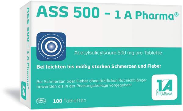 Ass 500 1A Pharma 100 Tabletten