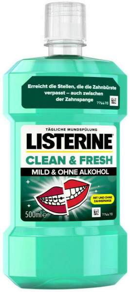 Listerine Clean &amp; Fresh Mundspülung 500 ml