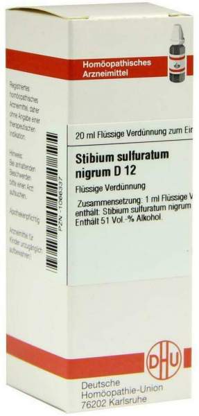 DHU Stibium Sulfur Nigrum D12 20 ml Dilution
