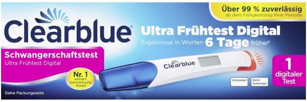 Clearblue Schwangerschaftstest Ultra Frühtest Digital 1 Stück