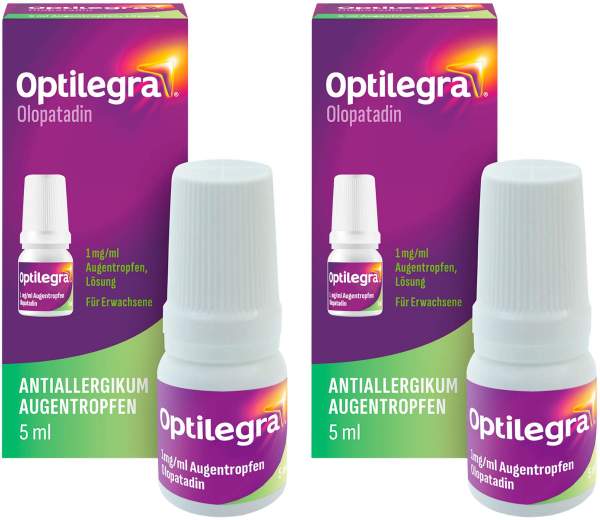 Optilegra - Augentropfen mit Olopatadin 2 x 5 ml