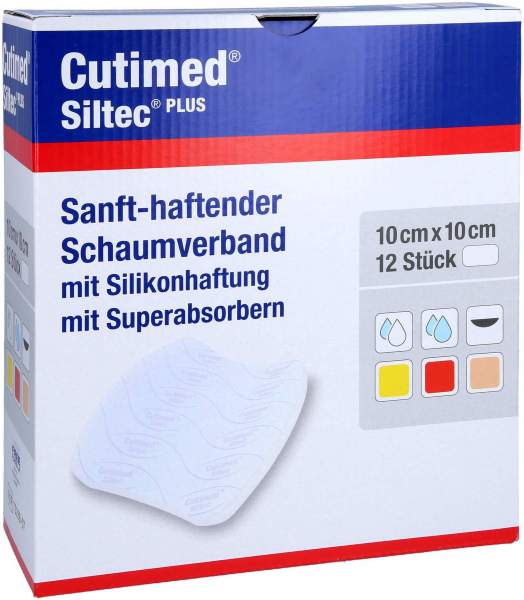 Cutimed Siltec Plus Schaumverb.10x10 cm