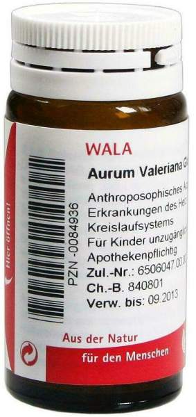 Wala Aurum Valeriana Velati 20 G Globuli