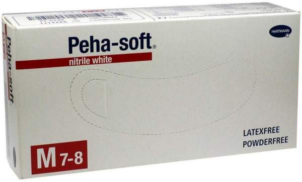 Peha-Soft Nitrile White Unt.Hands.Pud.Fr.Unst.M