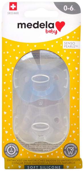 Medela Baby Schnuller Soft Duo Silic.Bl.0-6 M. 2 S