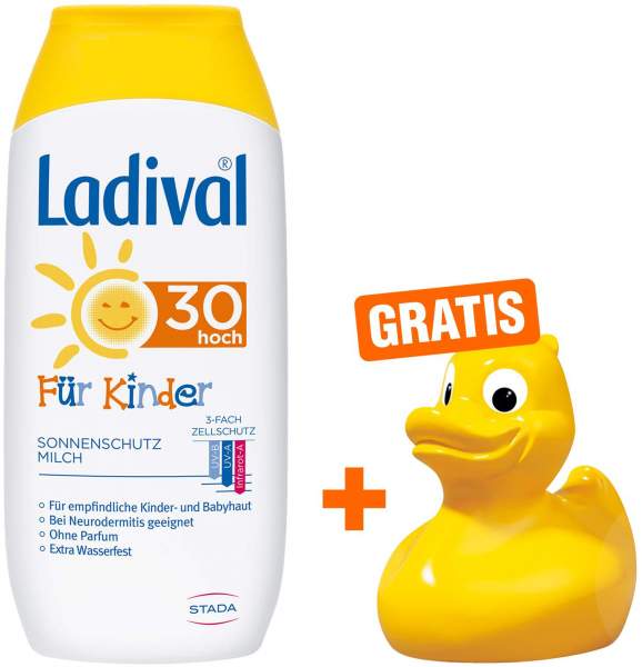 Ladival Kinder Milch LSF 30 200 ml + gratis Ente