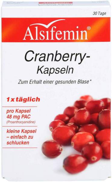Cranberry 48 mg Pac Alsifemin Kapseln 30 Stück