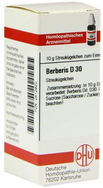 DHU Berberis D30 10 g Globuli