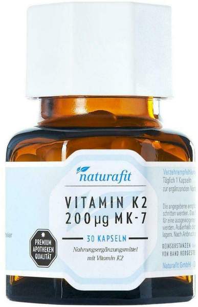 Naturafit Vitamin K2 200 Ug Mk-7 Kapseln 30 Stück