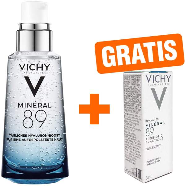 Vichy Mineral 89 Elixier 50 ml + gratis Mineral 89 Probiotic Fractions 5 ml Tube