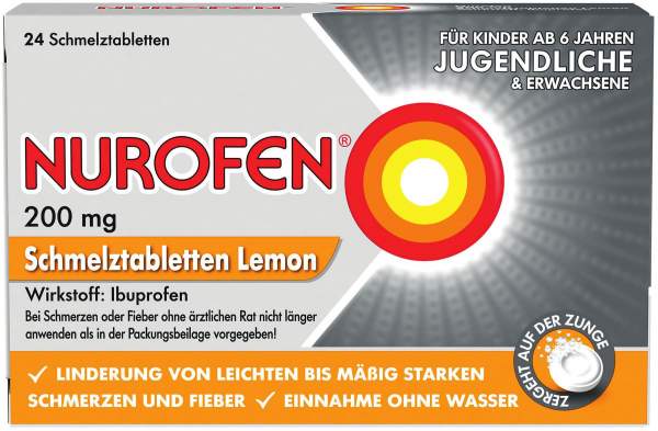 Nurofen 200 mg 24 Schmelztabletten Lemon
