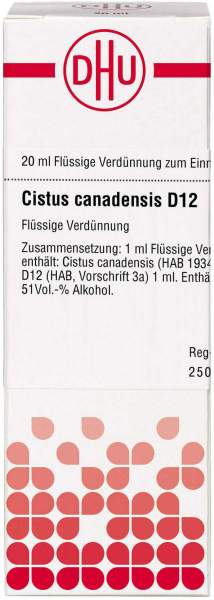 Dhu Cistus Canadensis D12 Dilution 20 ml
