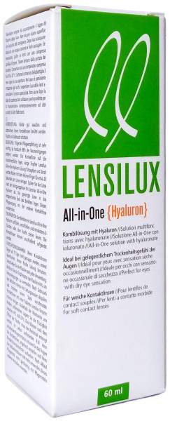 Lensilux All in One Lösung Hyaluron , Weiche Kontaktlinsen 60 ml
