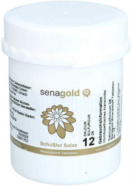 Biochemie Senagold 12 Calcium Sulfuricum D 6 Table
