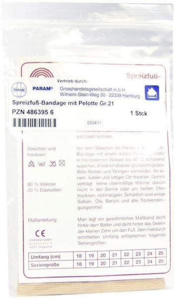 Spreizfussbandage M.Pelotte Gr.21