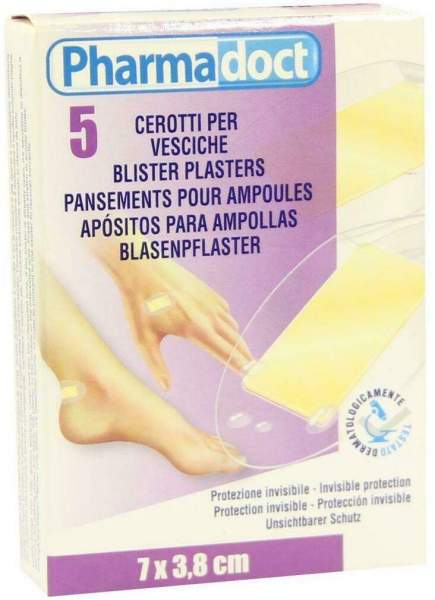 Blasenpflaster 7 X 3,8 cm Hydrocolloid 5 Pflaster