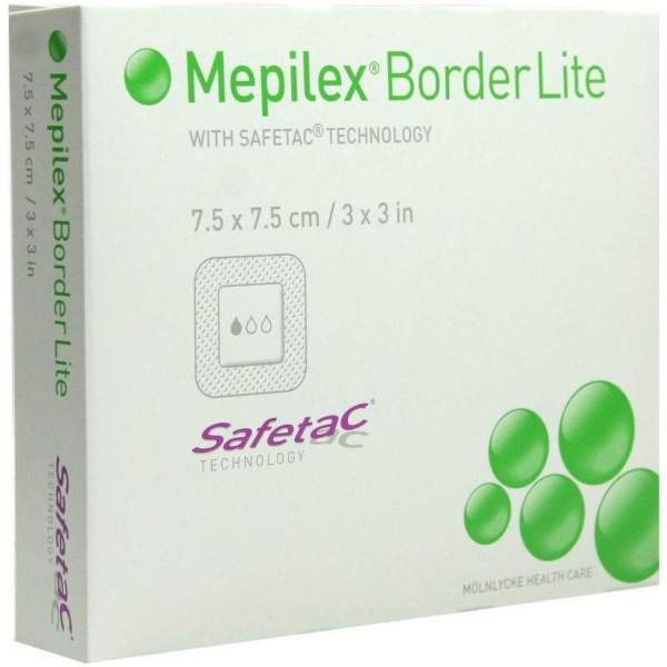 Mepilex Border Lite Verband 7,5x7,5cm Steril