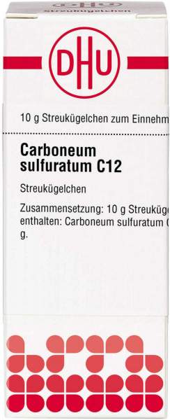 Dhu Carboneum Sulfuratum C12 Globuli 10 G