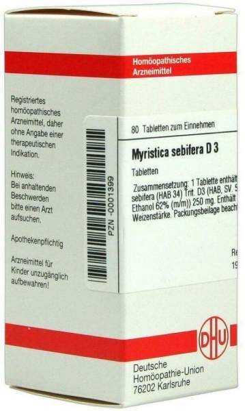 Dhu Myristica Sebifera D3 Tabletten